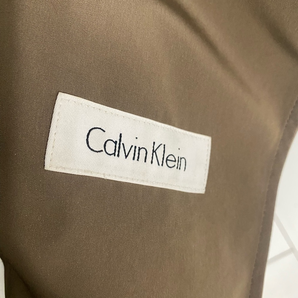 Calvin Klein Double-Breasted Hooded Trench Coat with Wool-Blend Liner - Picture 9 of 11